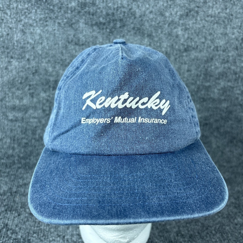 Vintage Kentucky Denim Script Cap Insurance 90s San Sun